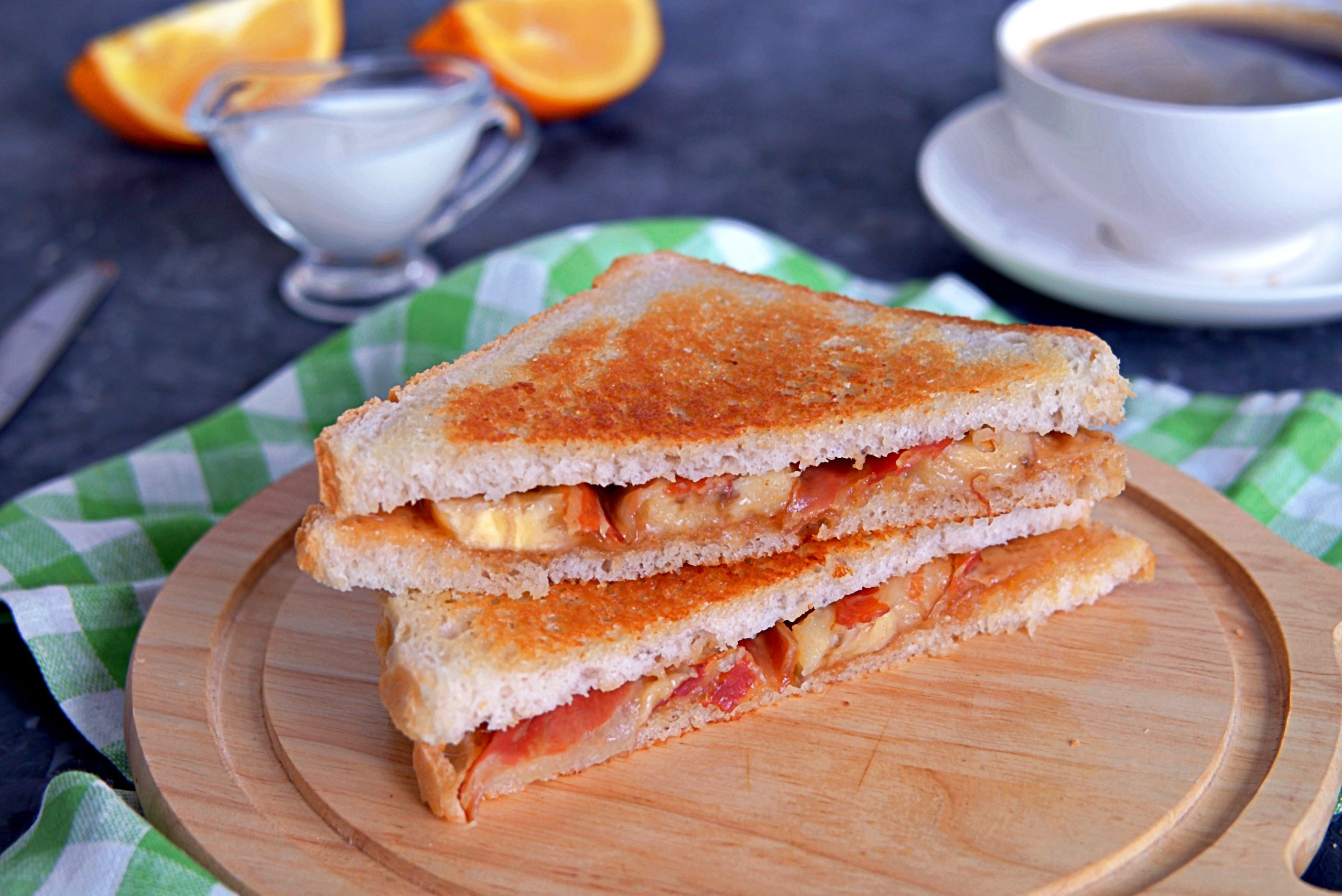 Peanut Butter, Banana, And Bacon Sandwich - Fischer's