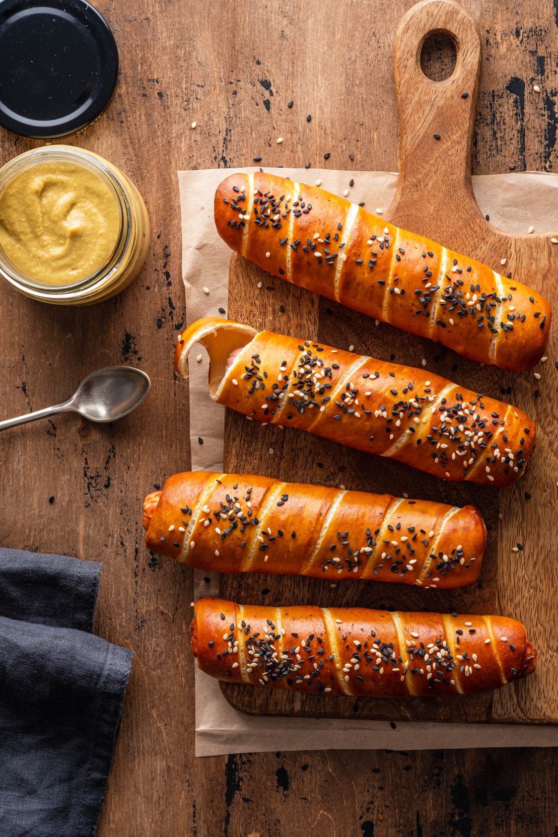 Pigs in a Pretzel Blanket - Fischer's