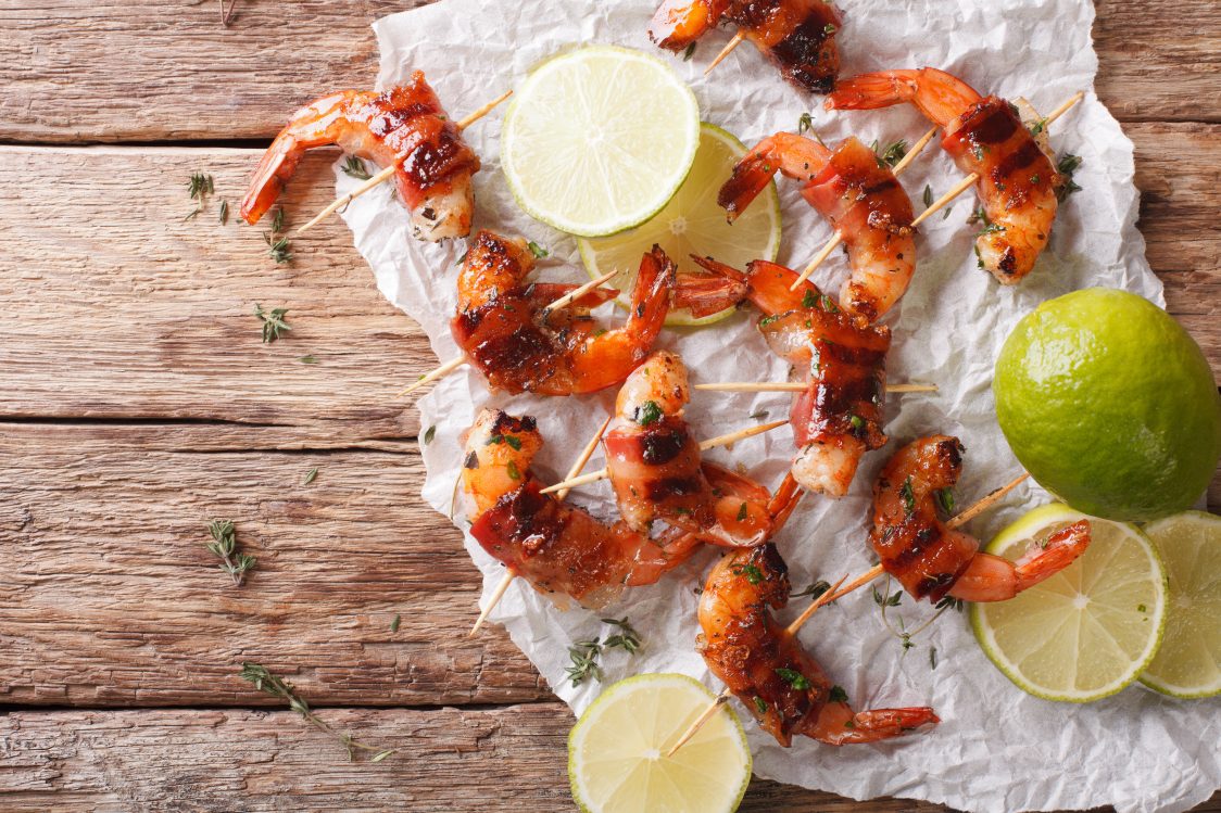 Chili Lime Bacon-Wrapped Shrimp - Fischer's